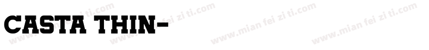 Casta Thin字体转换